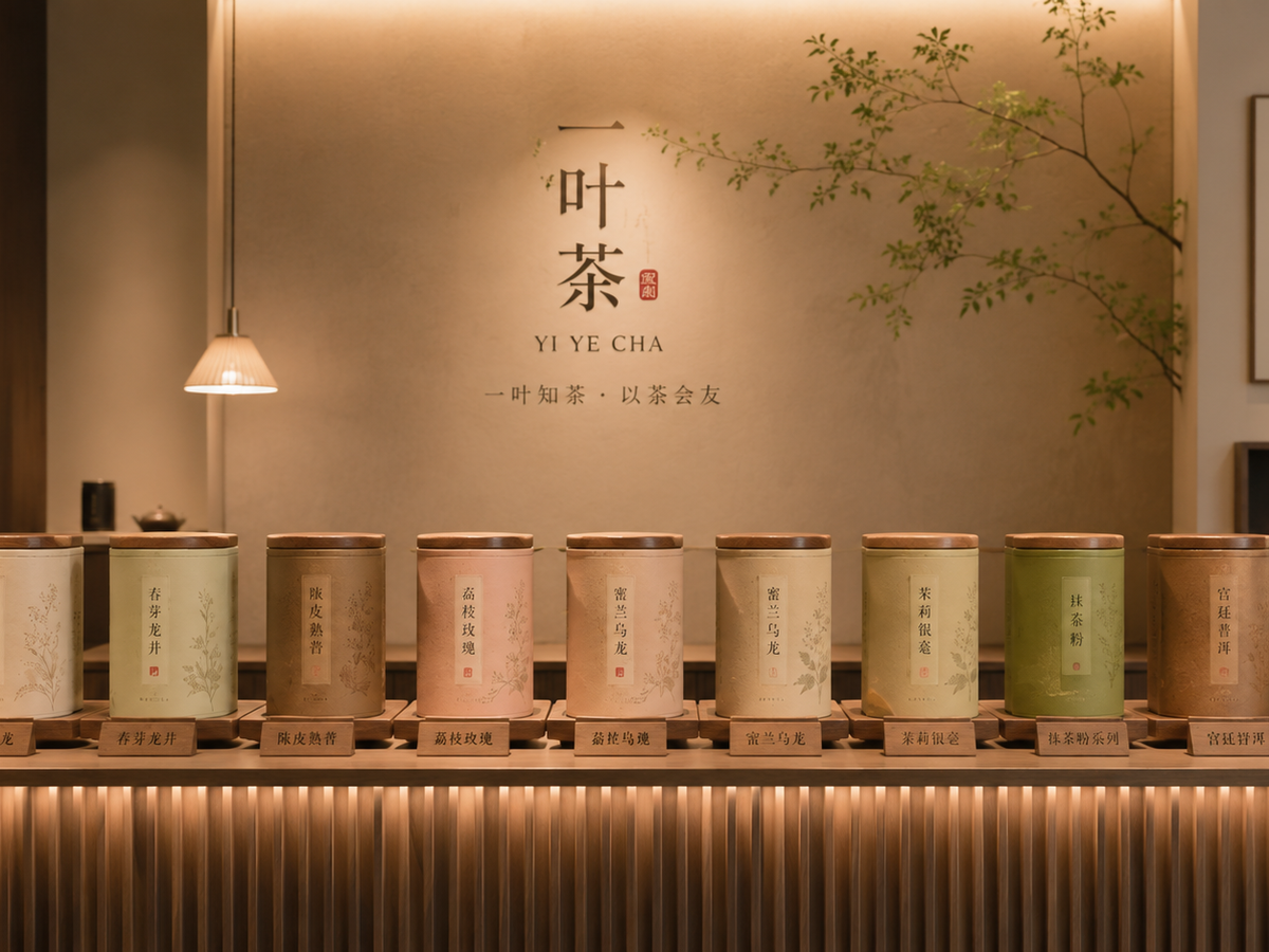一叶茶门店与茶礼展示