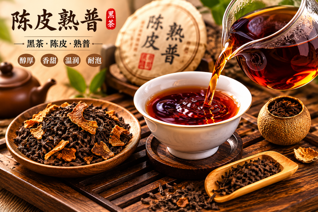 陈皮熟普是什么茶？黑茶陈皮熟普的特点、功效与冲泡方法