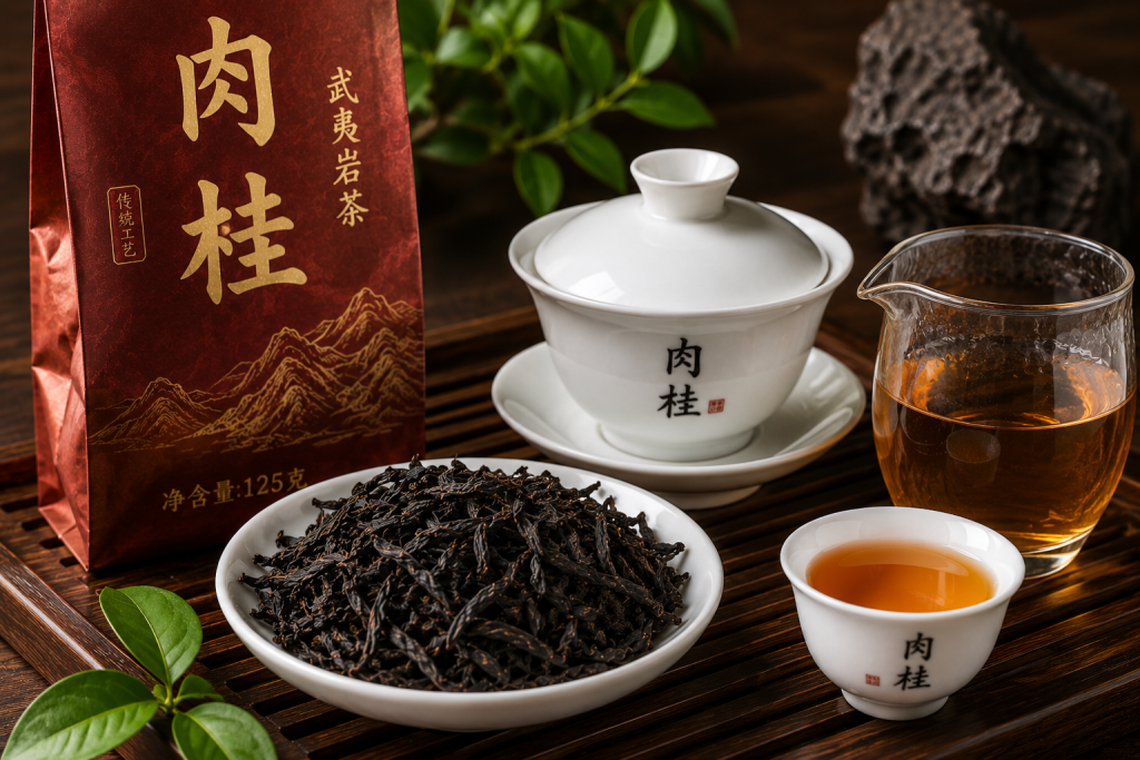 肉桂：武夷岩茶中的辛香代表，香气高扬、岩韵鲜明的乌龙茶名品