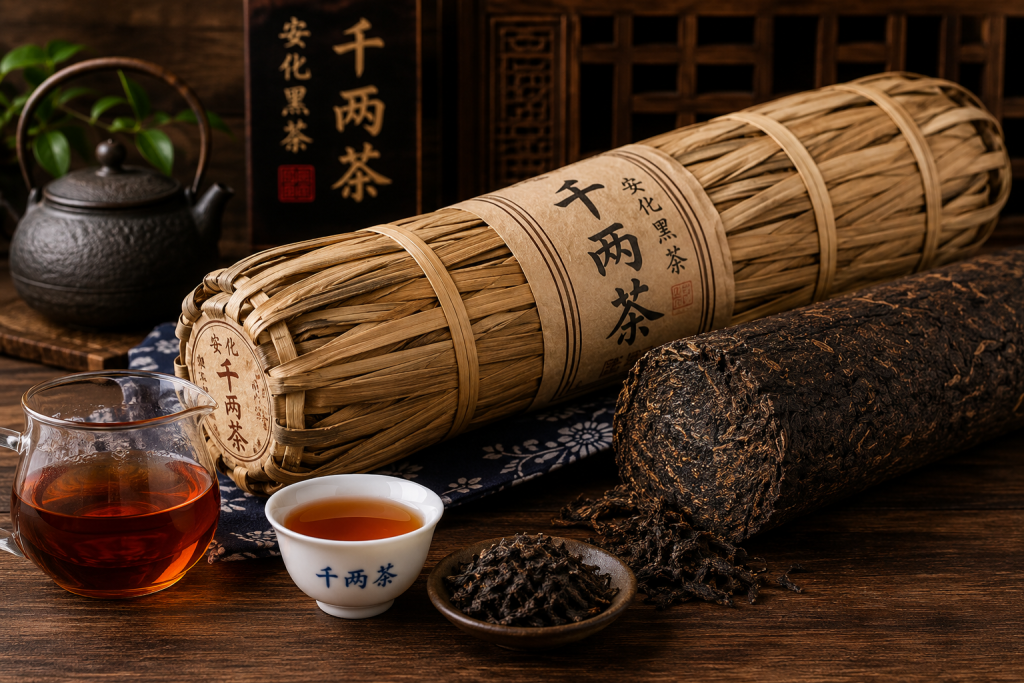 千两茶：安化黑茶中的传统巨制，竹篾花格里的醇厚岁月茶香