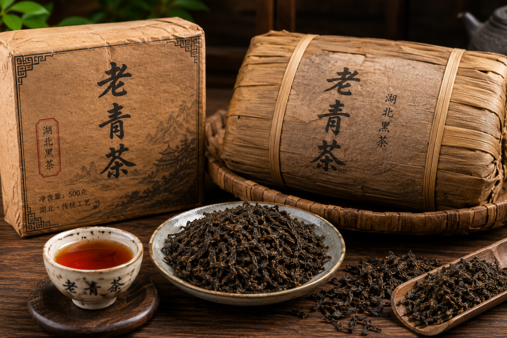 老青茶：湖北黑茶里的传统滋味，醇厚朴实的青砖茶原料