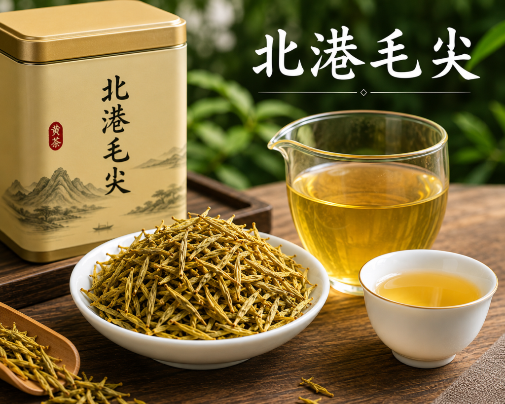 北港毛尖：湖南岳阳黄茶名品，黄汤黄叶里的醇厚茶香